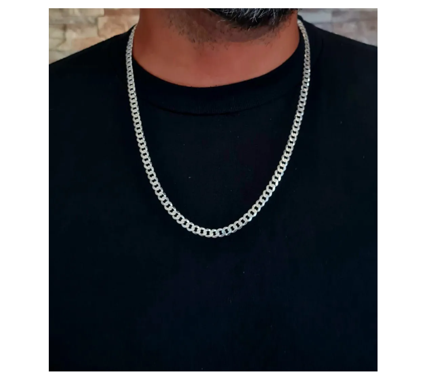 Cadena Grumet Plata Italiana