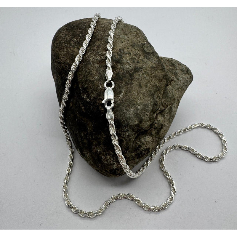 Collar para hombre en plata italiana 925 modelo turbillón.