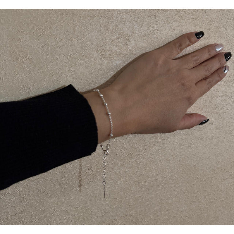 PULSERA MUJER CRUZ CON REGULADOR 16,5CM-20CM