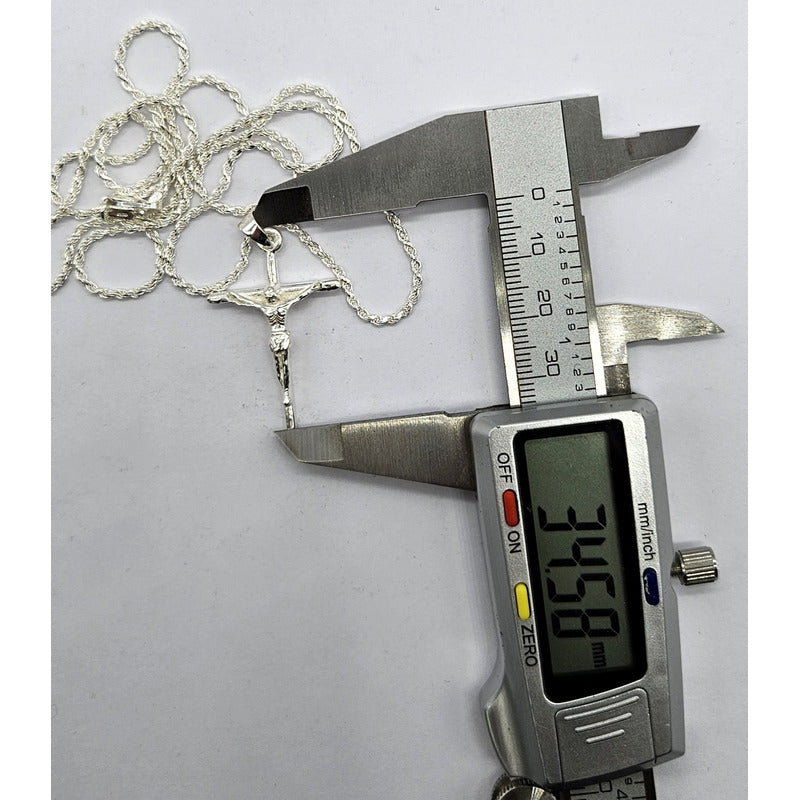 COLGANTE CRUZ CON CADENA 60 CM HOMBRE