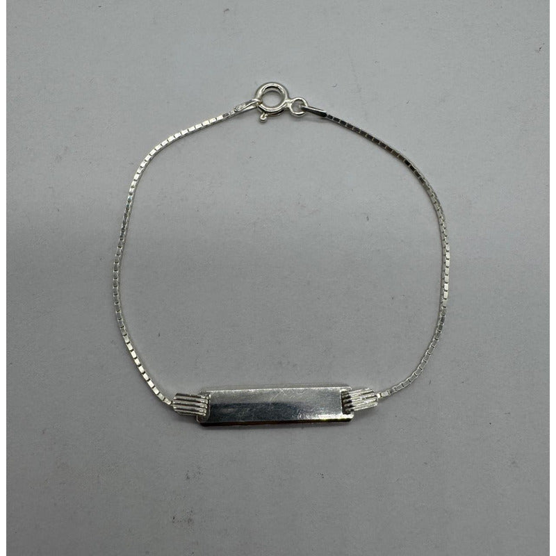 Piocha Pulsera Guagua Niño/niña Plata Italiana 925