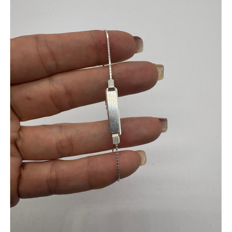 Piocha Pulsera Guagua Niño/niña Plata Italiana 925
