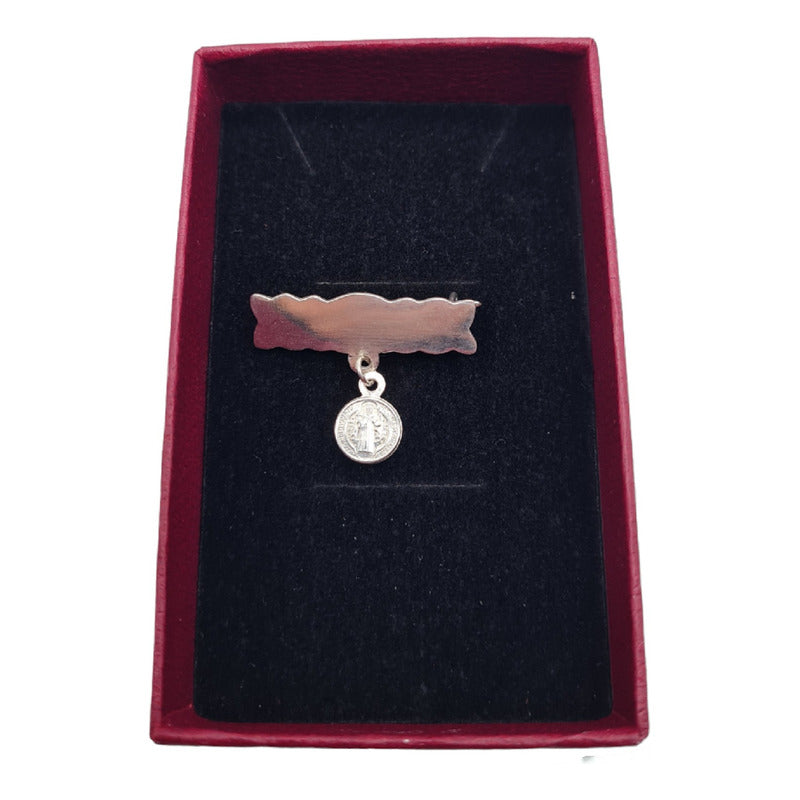 Prendedor Alfiler Plata Italiana 925 San Benito Bebé
