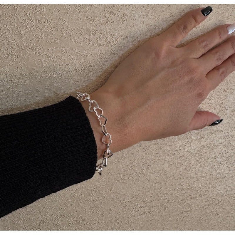 Pulsera Ajustable Plata Italiana 925 Mujer