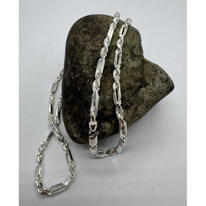 Cadena Hombre Exclusiva Turbillon-cartier Plata Italiana 925
