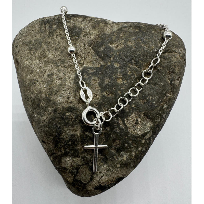 PULSERA MUJER CRUZ CON REGULADOR 16,5CM-20CM