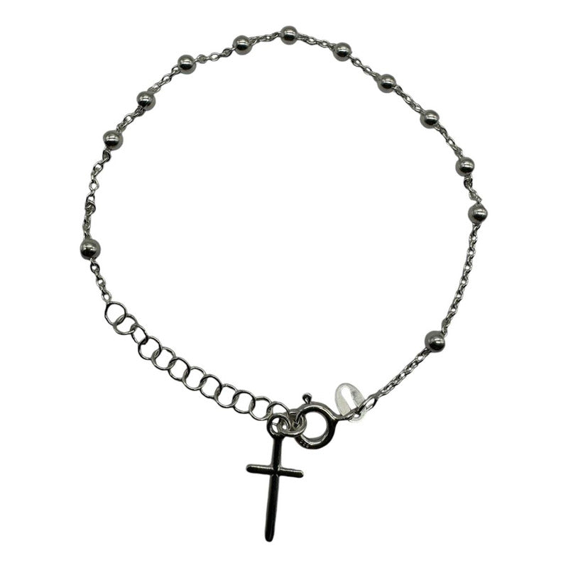 PULSERA MUJER CRUZ CON REGULADOR 16,5CM-20CM