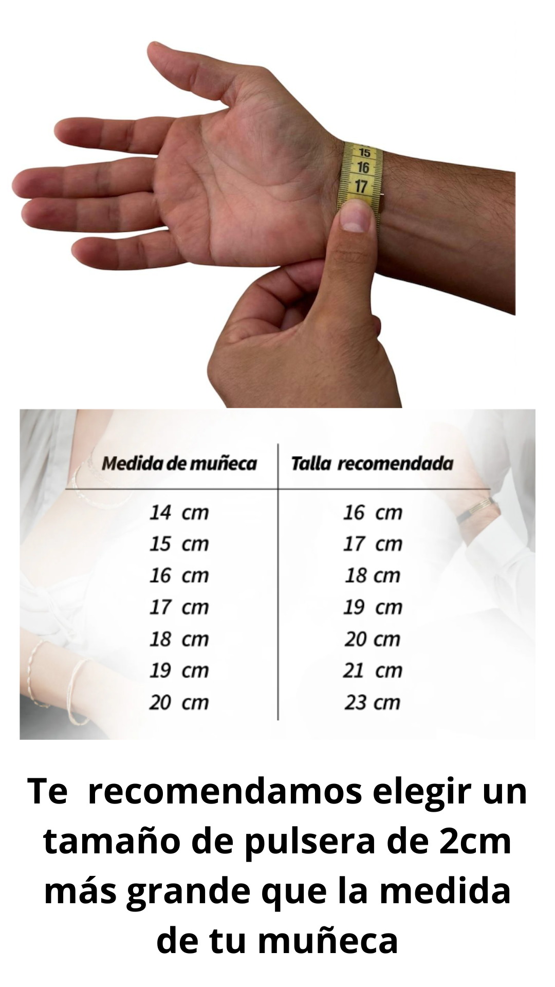 COMO MEDIR UNA PULSERA