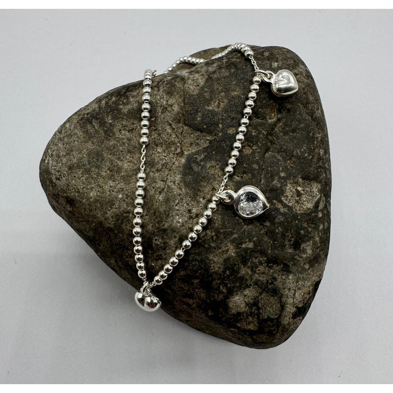 PULSERA CORAZON DE PLATA