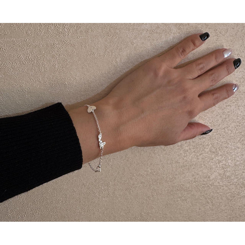 Pulsera Mujer Love Plata Italiana 925 - Pulsera Amor