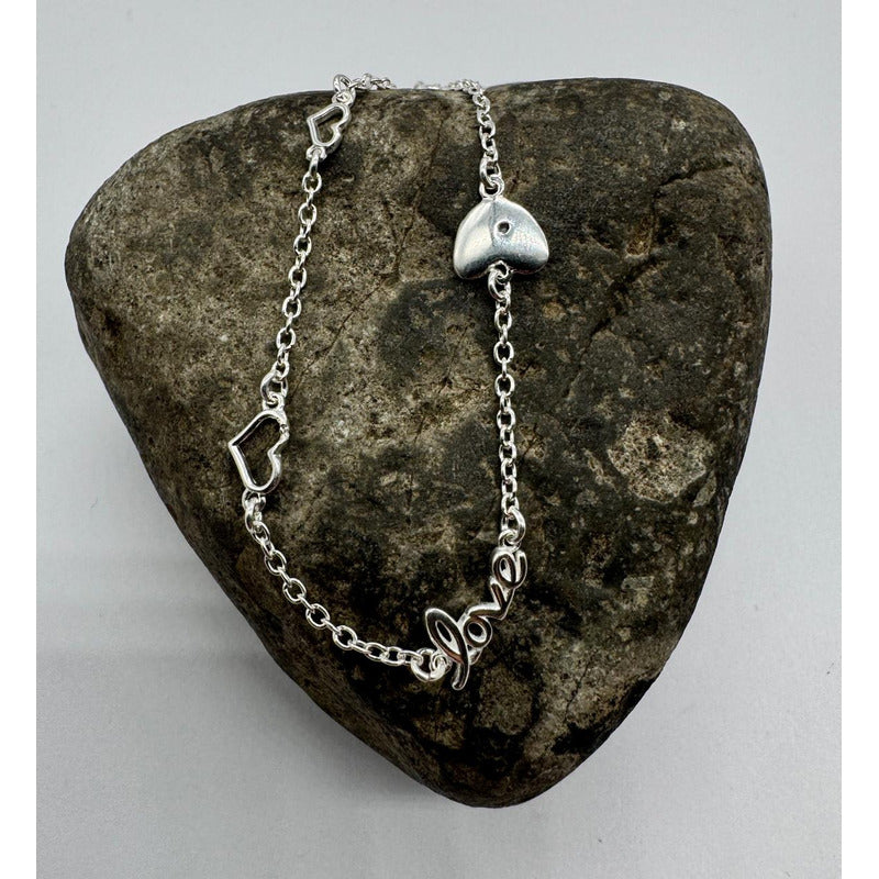 Pulsera Mujer Love Plata Italiana 925 - Pulsera Amor