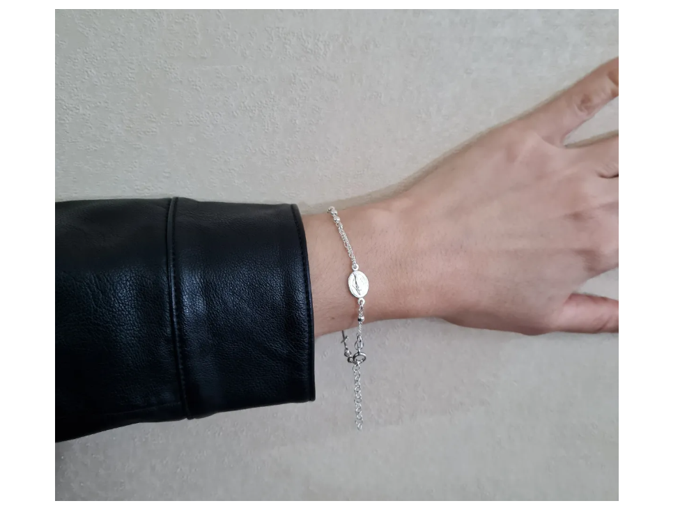 PULSERA VIRGEN DEL RAYO MUJER PLATA 925