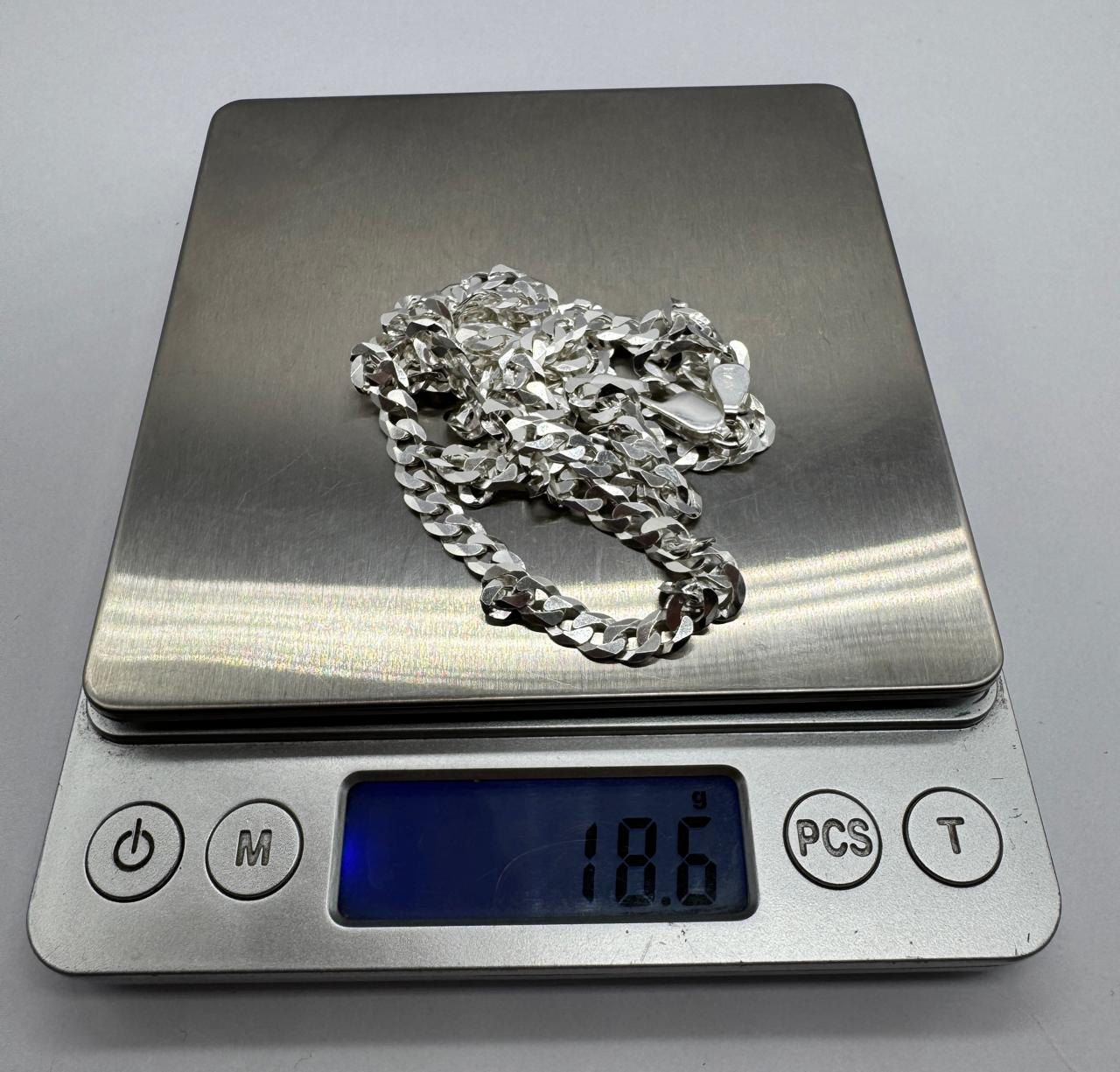 cadena plata grumet
