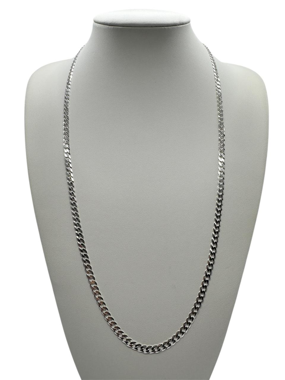 collar plata hombre