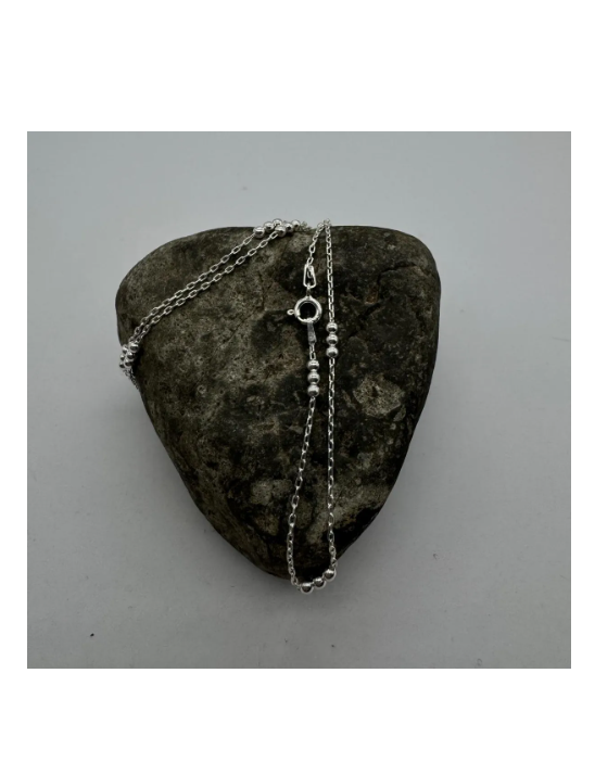 COLLAR PERLAS MUJER 50CM PLATA 925