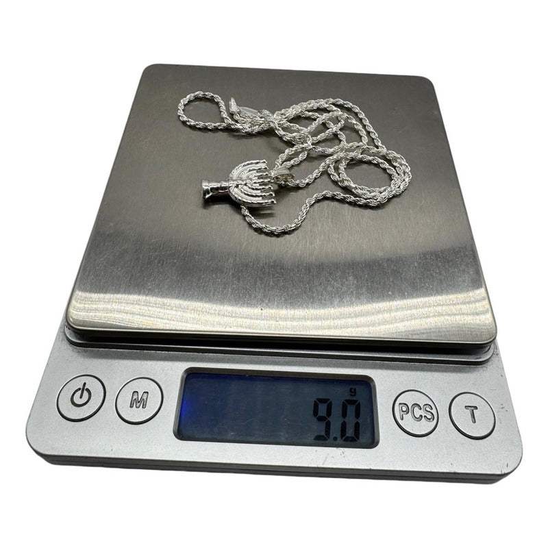 COLGANTE MENORA CON CADENA 60CM