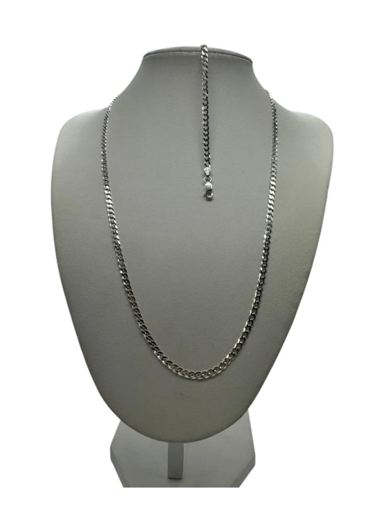 SET CADENA + PULSERA HOMBRE CONJUNTO GRUMET PLATA ITALIANA 925