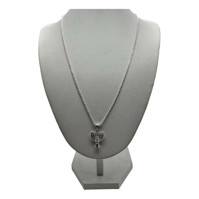 COLGANTE MENORA CON CADENA 60CM