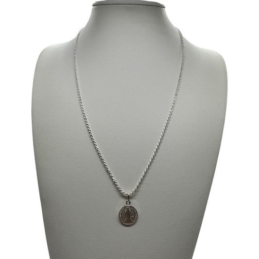 COLGANTE SAN BENITO CON CADENA 60CM HOMBRE