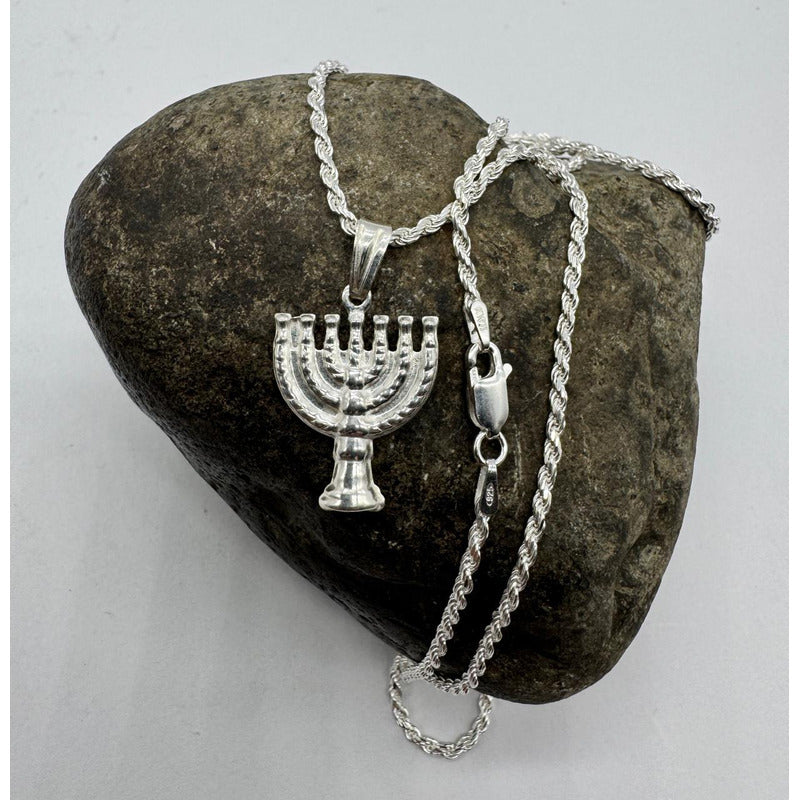 COLGANTE MENORA PLATA 925