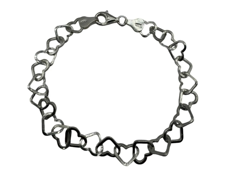 PULSERA CORAZONES GRUESA