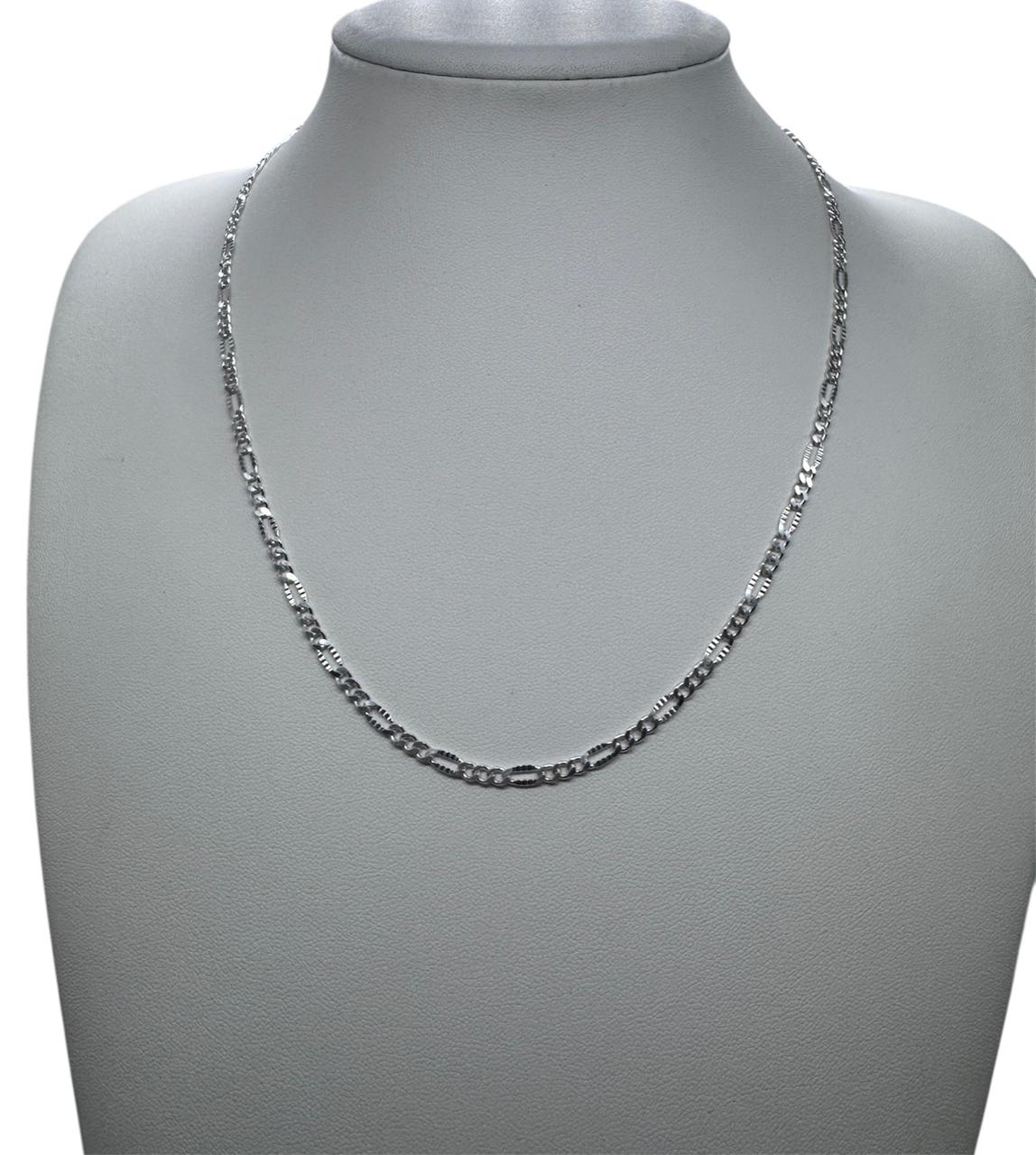 CADENA CARTIER MARTILLADA 50CMX3MM UNISEX HOMBRE PLATA 925