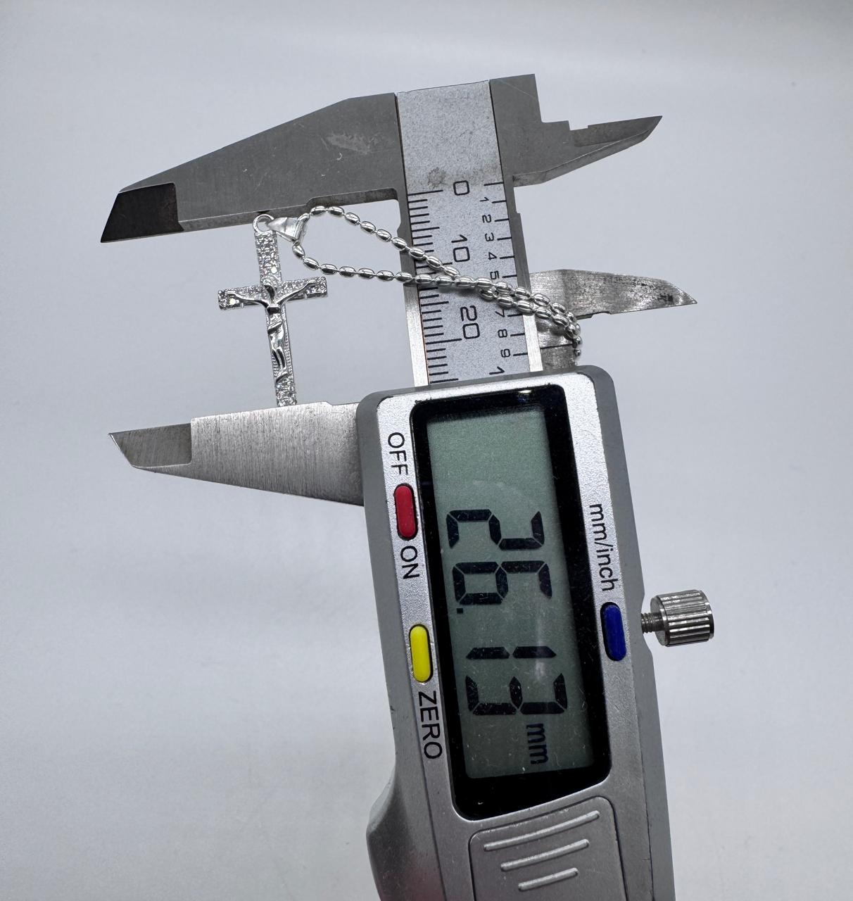 cadena mujer cruz plata italiana 925 original