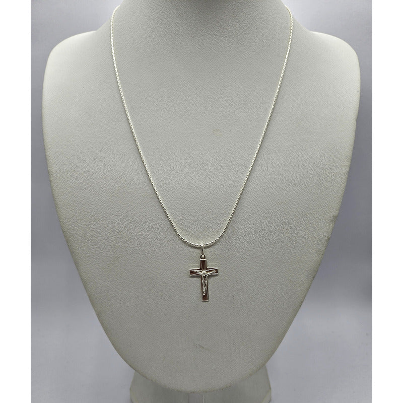 cadena cruz plata italiana 925 uso diario