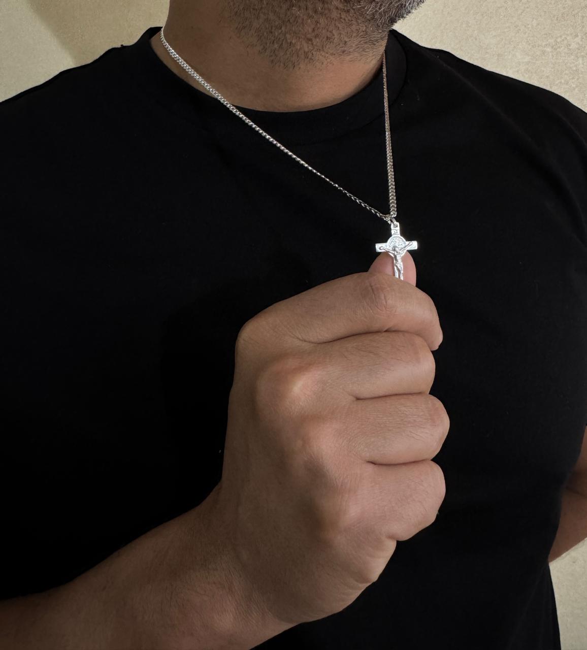 Cadena grumet masculina en plata italiana 925, joya que nunca pasa de moda.