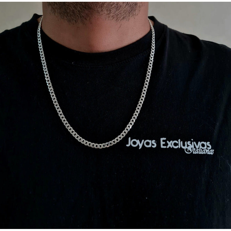Collar grumet plata ley 925, ideal para hombres con estilo en chile.