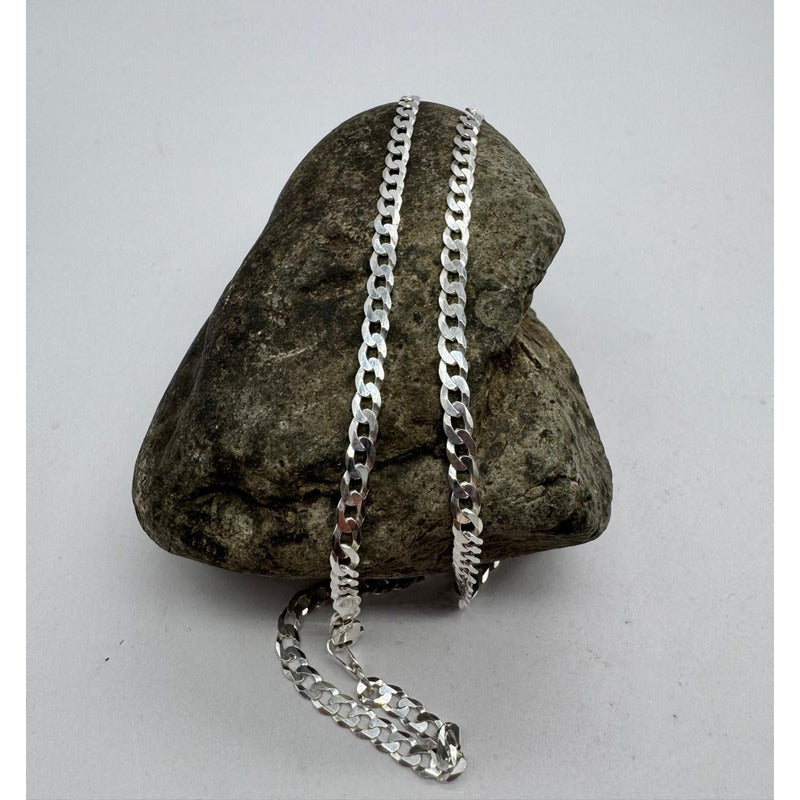 Cadena grumet plata italiana 925 para hombre, estilo atemporal de fabricación italiana.