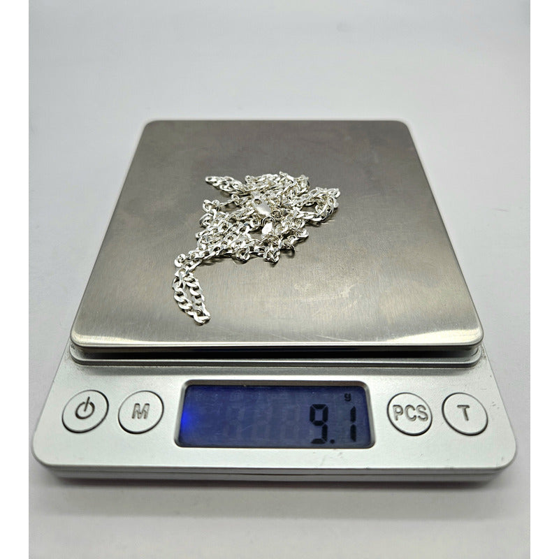 Cadena grumet de plata italiana 925 para hombre, una joya atemporal de diseño italiano.