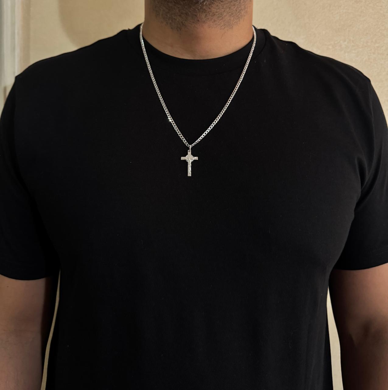 Cadena grumet plata ley 925 para hombre, diseño elegante y moderno disponible en Santiago y chile.