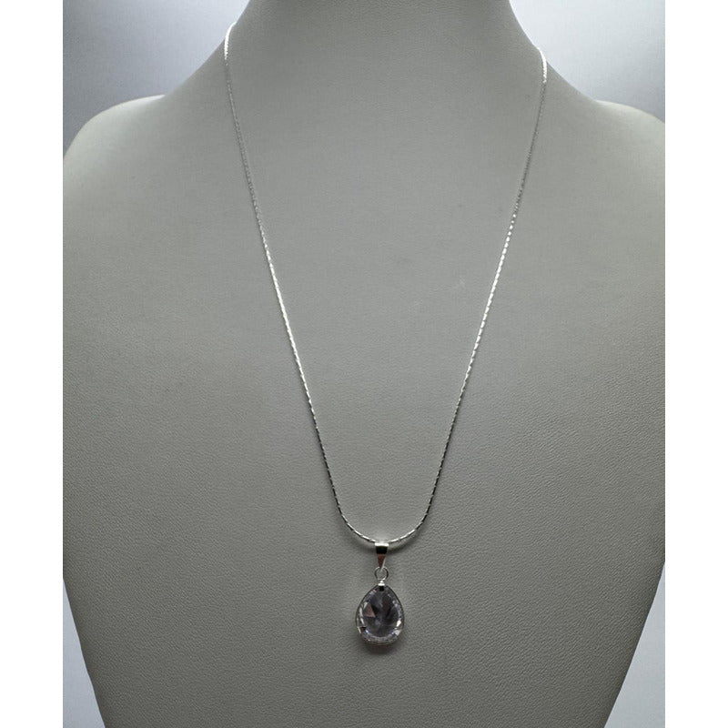 cadena con punto de luz plata italiana 925 joyeria fina