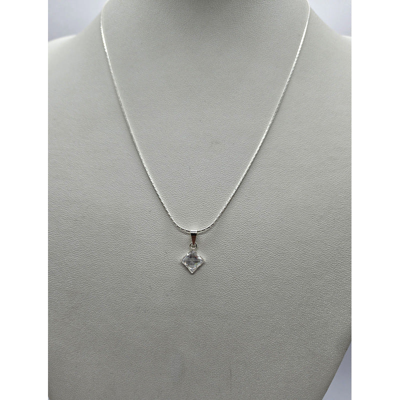 cadena punto de luz plata italiana 925 para mujer