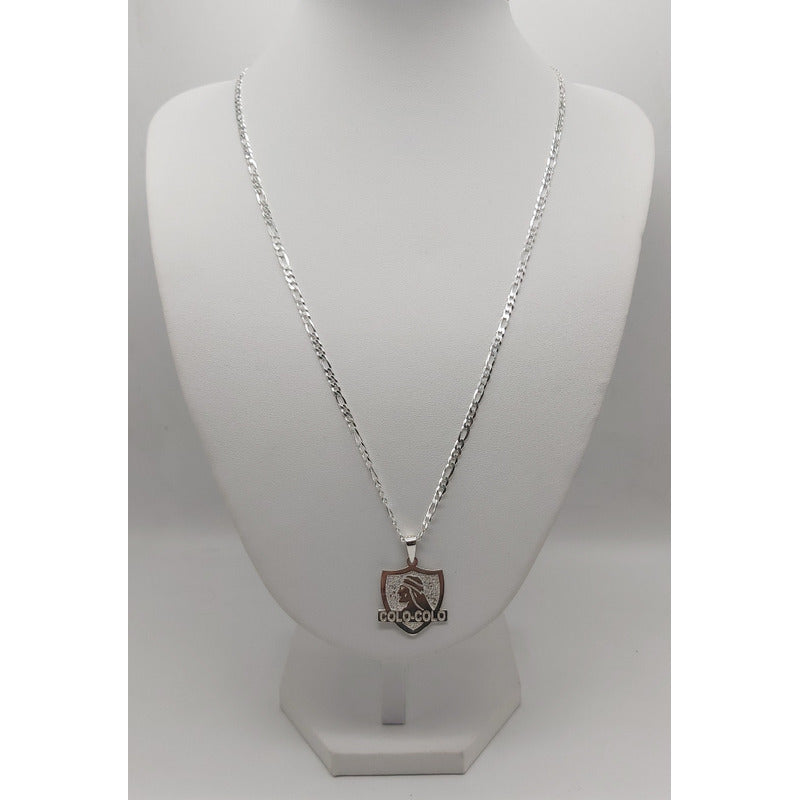 cadena cartier hombre con colgante colo colo plata ley 925