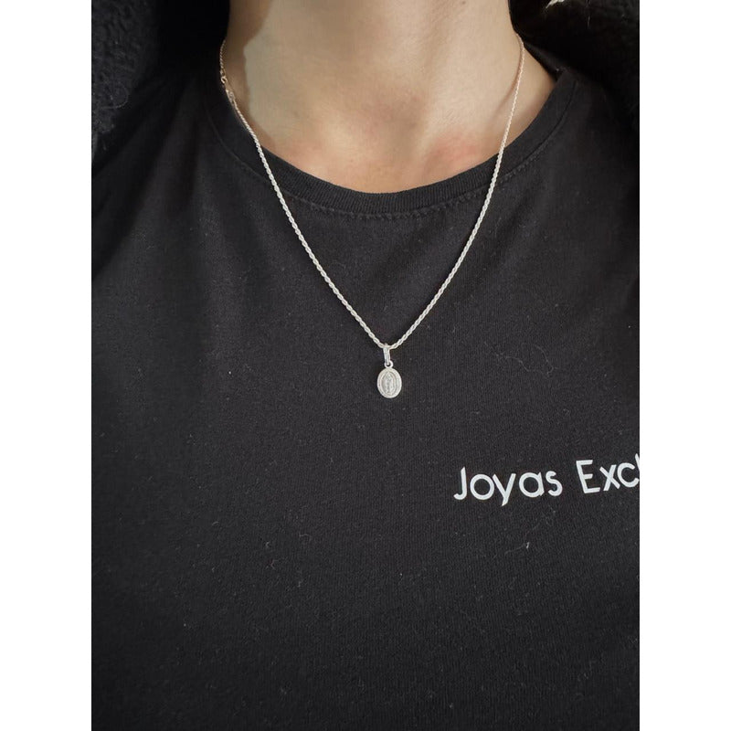 collar con colgante virgen de guadalupe plata 925 joya de proteccion espiritual