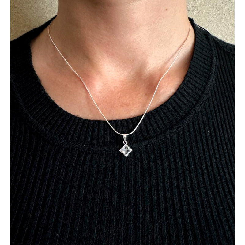 cadena con punto de luz plata 925 joyeria femenina