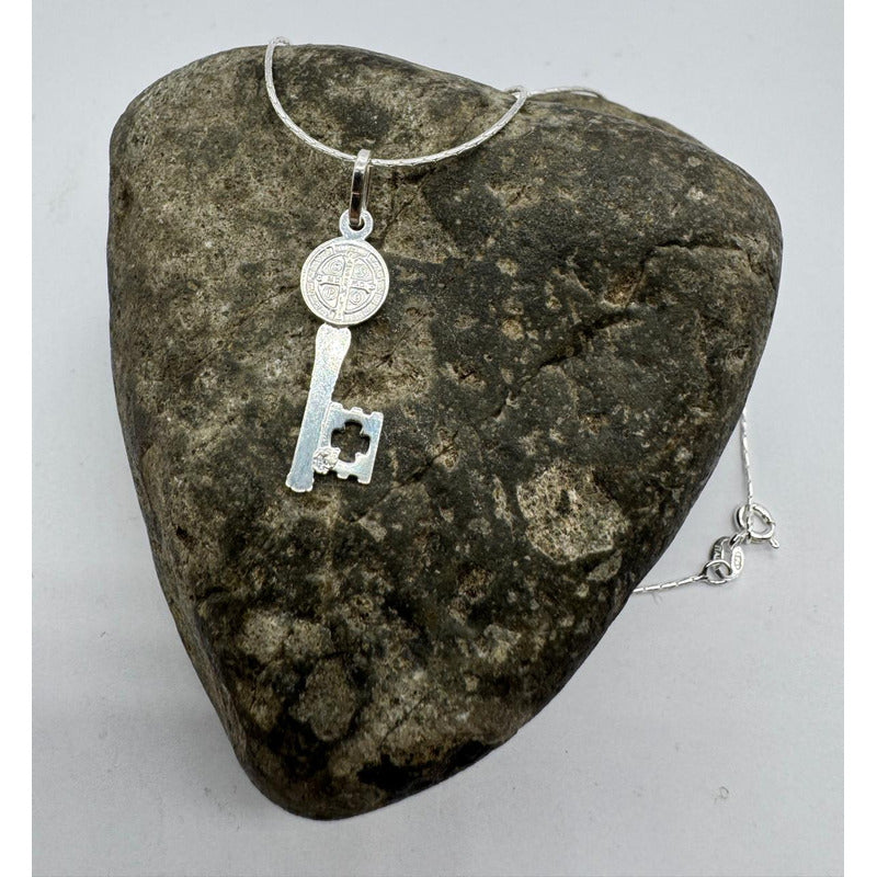 collar llave san benito mujer plata 925 diseño elegante