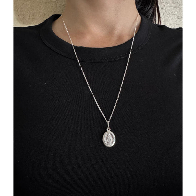 collar virgen del rayo mujer plata 925 diseno elegante