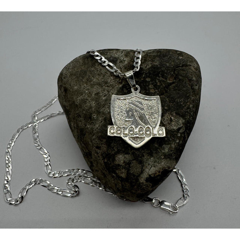 cadena fígaro con colgante colo colo joyería masculina
