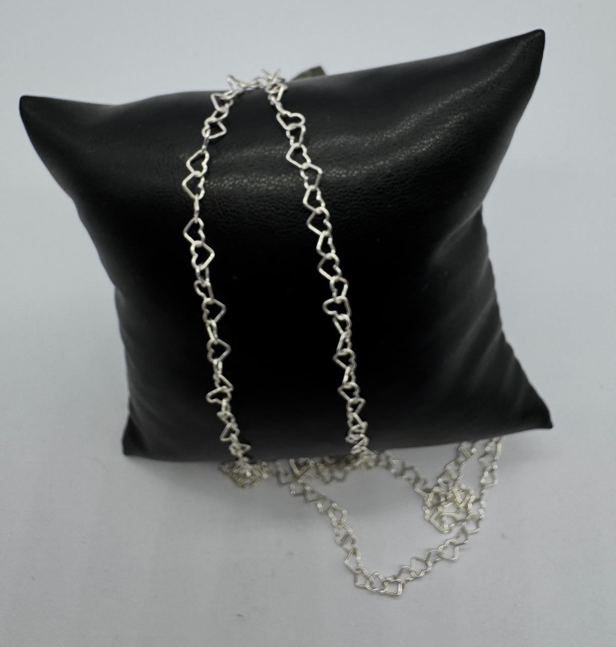 collar corazones entrelazados plata 925 amor y elegancia