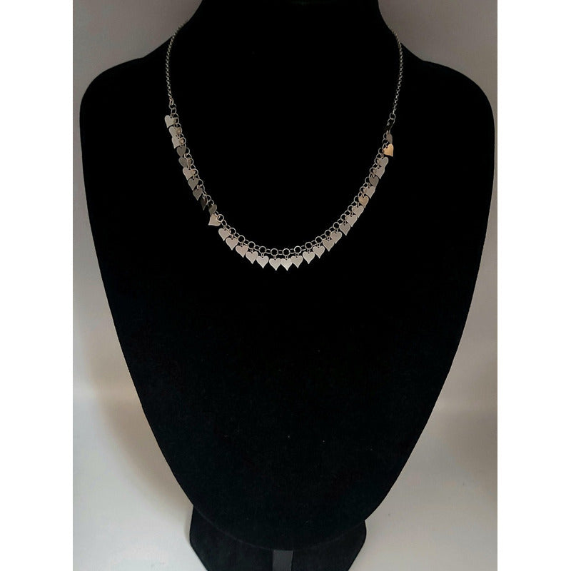 collar corazones plata 925 ideal para regalo