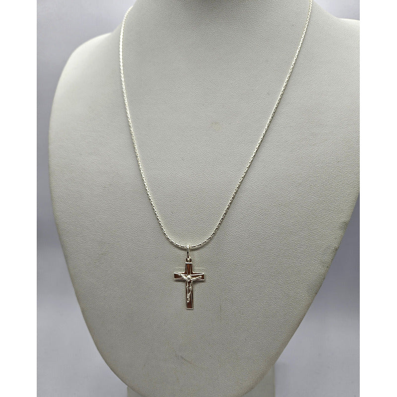 collar cruz plata 925 diseno femenino