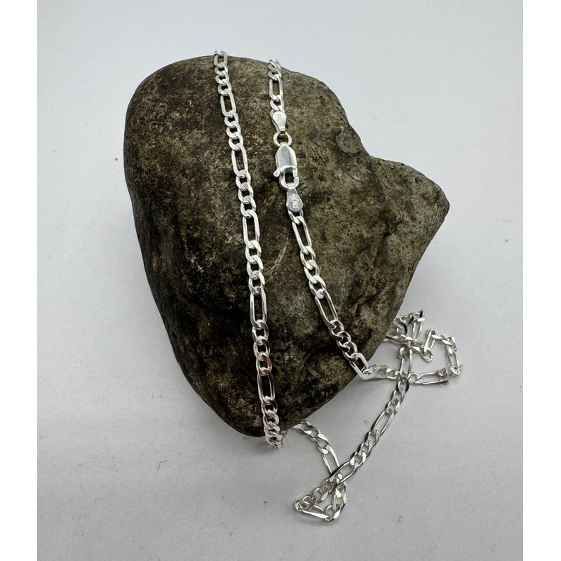 Cadena Cartier plata ley 925, joya atemporal de plata italiana con acabado brillante.