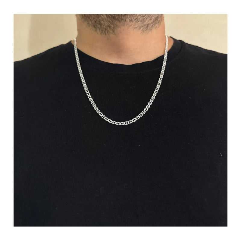 Collar Gucci plata ley 925, joya masculina de calidad fabricada en Italia.