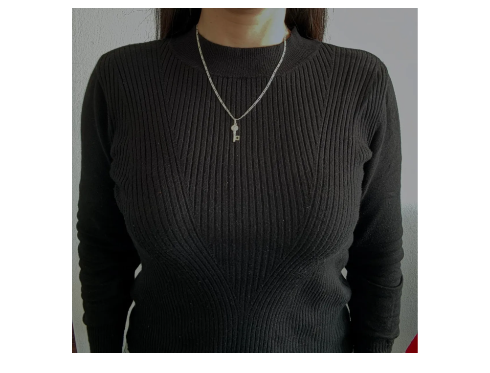 collar con llave san benito plata 925 ideal para regalo