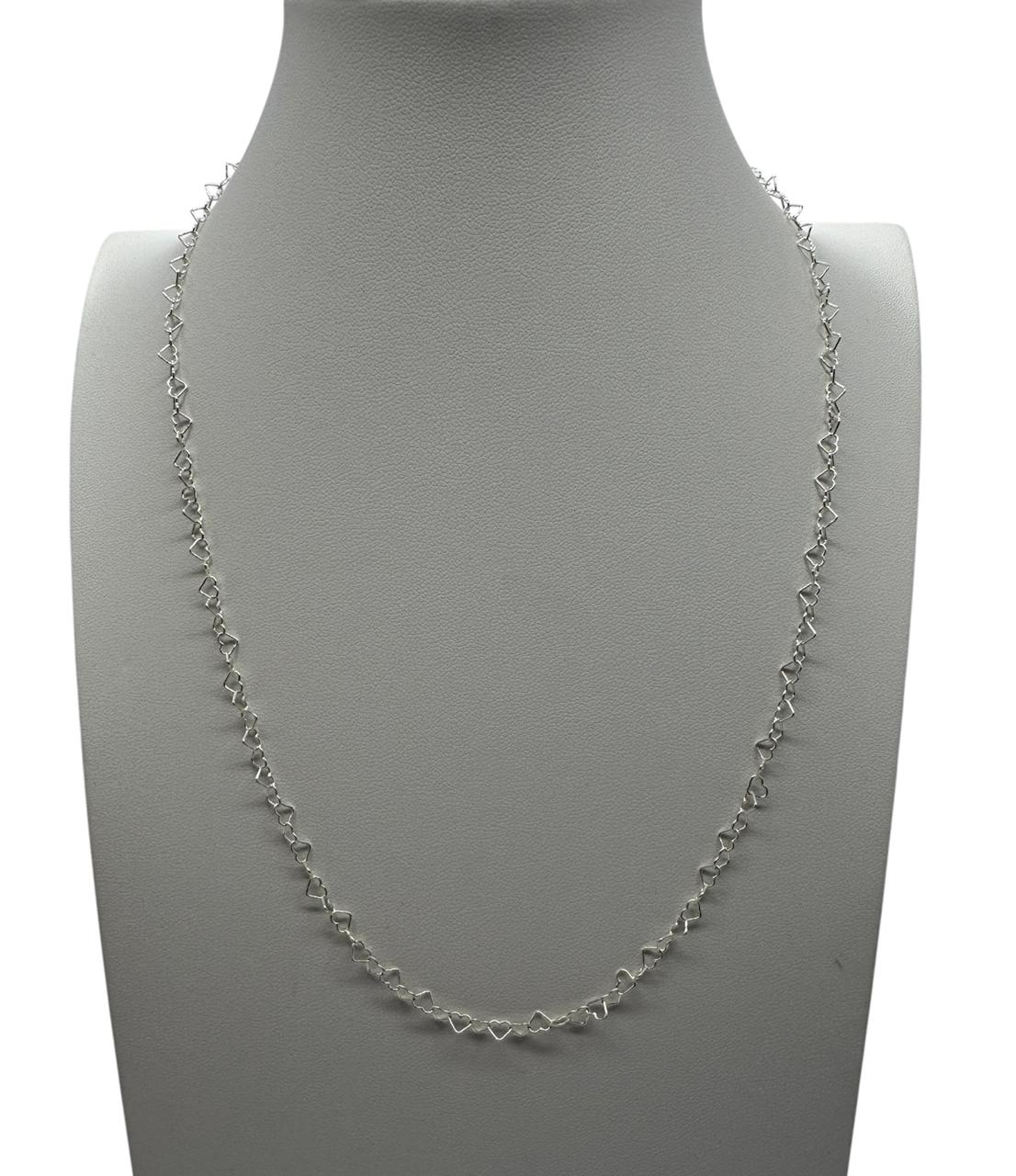 collar mujer corazones entrelazados plata italiana 925 envios rapidos a todo chile