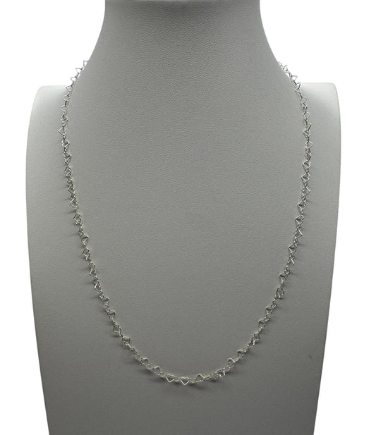 collar mujer corazones entrelazados plata italiana 925 envios rapidos a todo chile