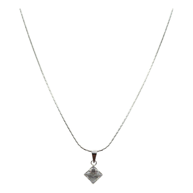collar punto de luz mujer plata italiana 925 envios rapidos a todo chile